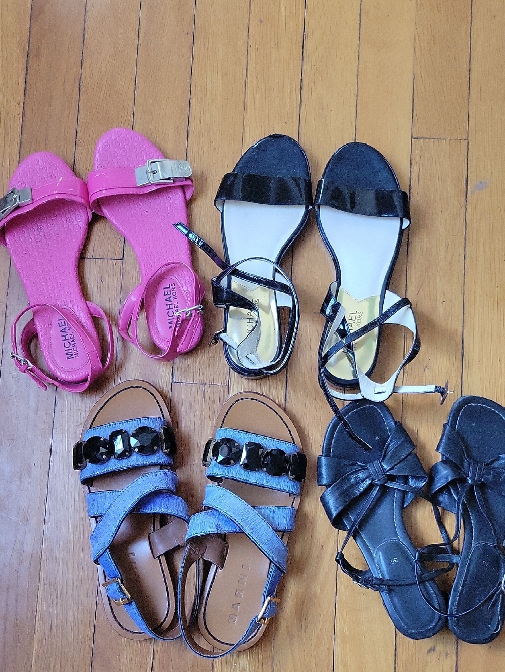 Marni ,Michael Kors Pink Jelly Sandals & Assorted Women's Sandals Lot